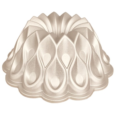 Metalowa dekoracyjna forma do pieczenia babki z linii premium Patisse o rzeźbionym, eleganckim kształcie