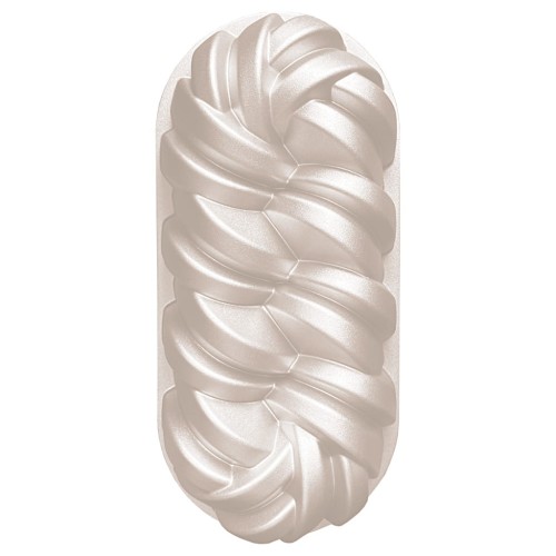 Metalowa forma do pieczenia o plecionym, dekoracyjnym wzorze i owalnym kształcie