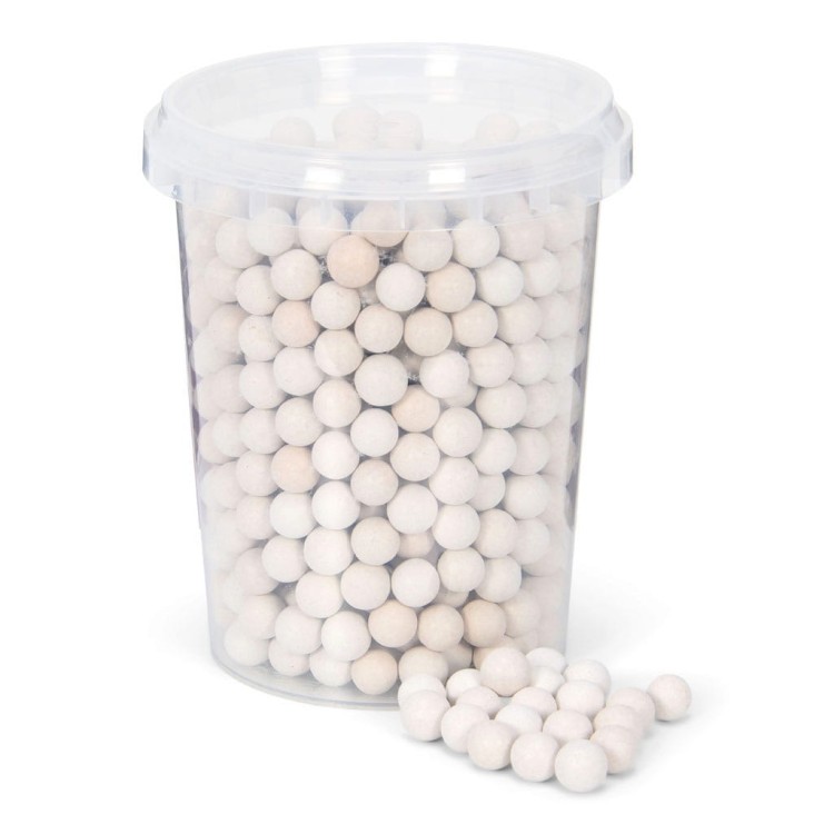 Zestaw ceramicznych kulek do obciążania wypieków umieszczone w plastikowym pojemniku 600 g