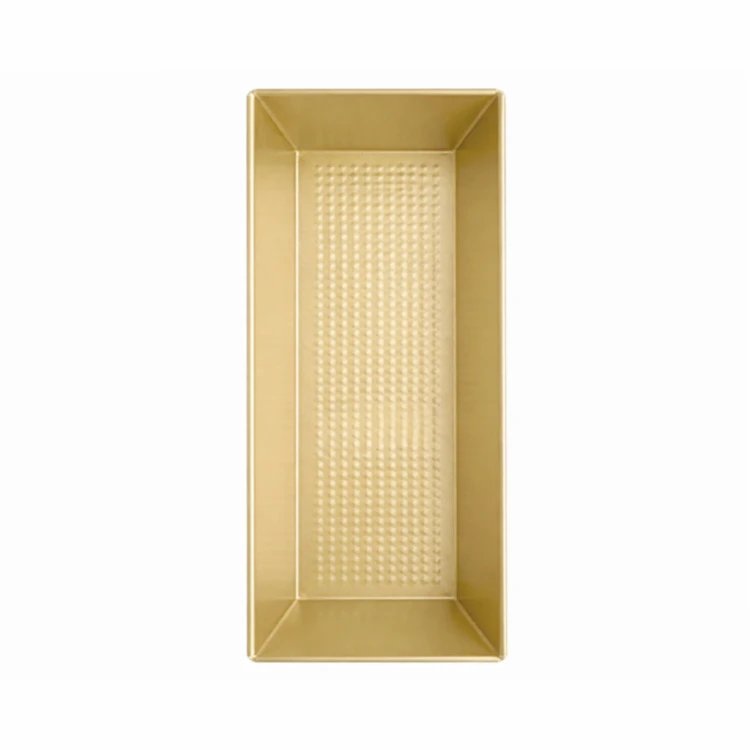 Metalowa keksówka do pieczenia o długości 25 cm - widok z góry