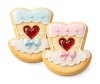 Ciasteczka Linzer w kształcie kołyski na chrzest, urodziny i baby shower