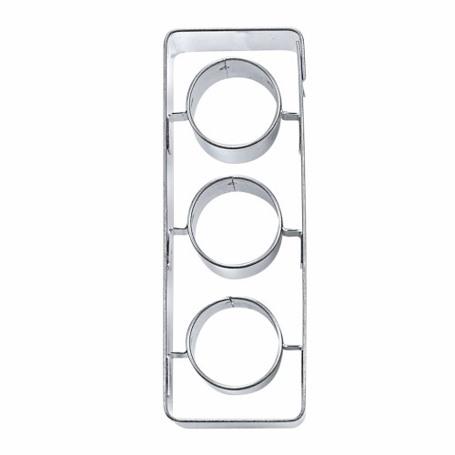 Foremka w kształcie sygnalizatora świetlnego wykonana ze stali nierdzewnej