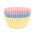 Papilotki do pieczenia muffinek w pastelowych kolorach: różowym, żółtym i niebieskim