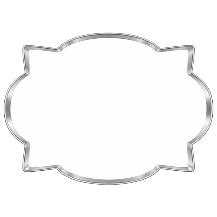 Metalowa foremka do ciastek w kształcie plakietki