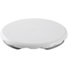 Patery obrotowa do dekoracji tortów z okrągłą białą platformą i stabilną podstawą.