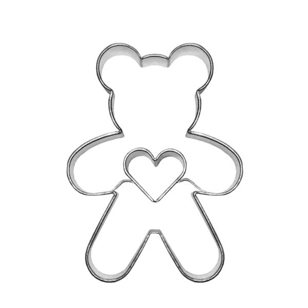 Foremka w kształcie misia z sercem