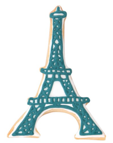 Zdjęcie ciasteczka z foremki wieża Eiffla