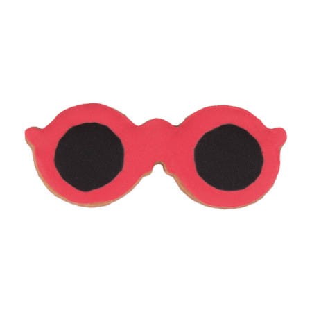 Zdjęcie ciasteczka z foremki okulary