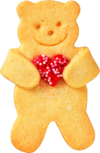 Ciasteczko z foremki miś przytulanka