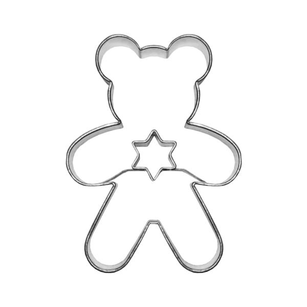 Foremka miś z dziurką w kształcie gwiazdki