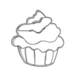 Foremka do wycinania ciastek w kształcie muffinki