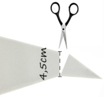 Schemat montażu adaptera w rękawie cukierniczym