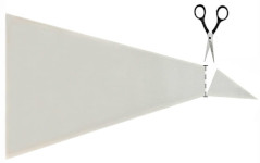 Schemat montażu adaptera w rękawie cukierniczym