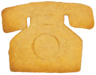 Ciasteczko wycięte foremką telefon