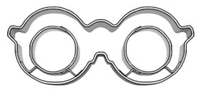 Foremka do ciastek w kształcie okularów