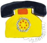 Zdjęcie ciasteczka w kształcie telefonu