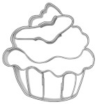 Foremka do wycinania ciastek w kształcie muffinki