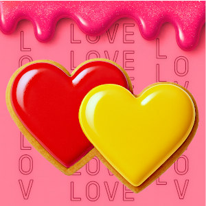 Foremki do ciastek i pierników w kształcie dwóch złączonych serc – kategoria produktów EkoForemki