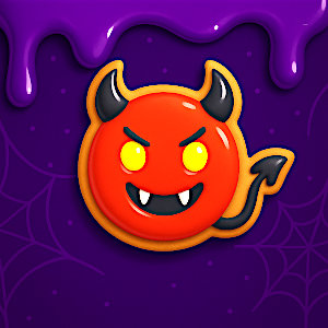 Foremki diabły – ciasteczko na Halloween z czerwonym lukrem