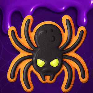 Foremki pająki – ciasteczko na Halloween z czarnym lukrem